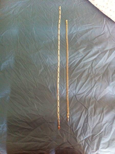 Gold and silver mens chain