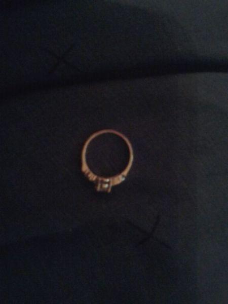 18k gold plated dimond ring