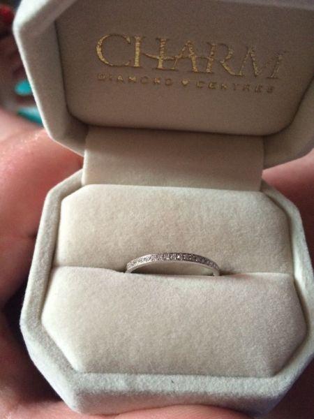 Engagement ring & band