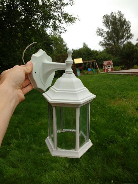 2 exterior lanterns ( wall lights ) - $37 for both
