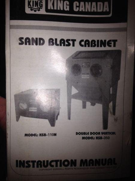 Sand blast cabinet