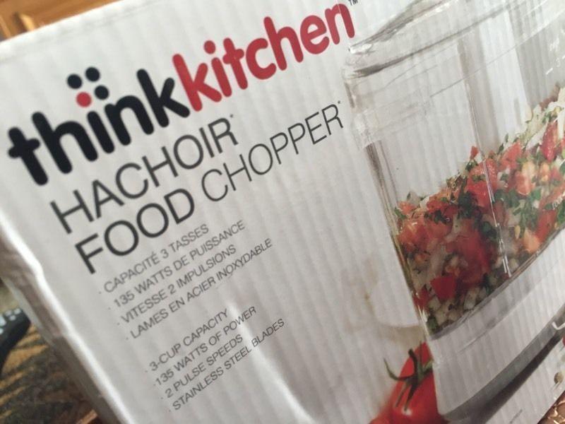 THINK KITCHEN FOOD CHOPPER 3-CUP CAPACITY