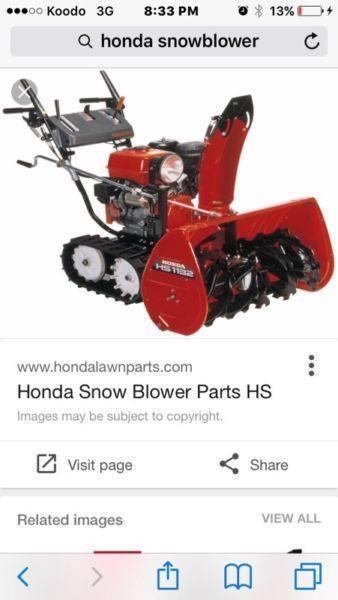 Wanted: I am looking for a honda or a yamaha snowblower