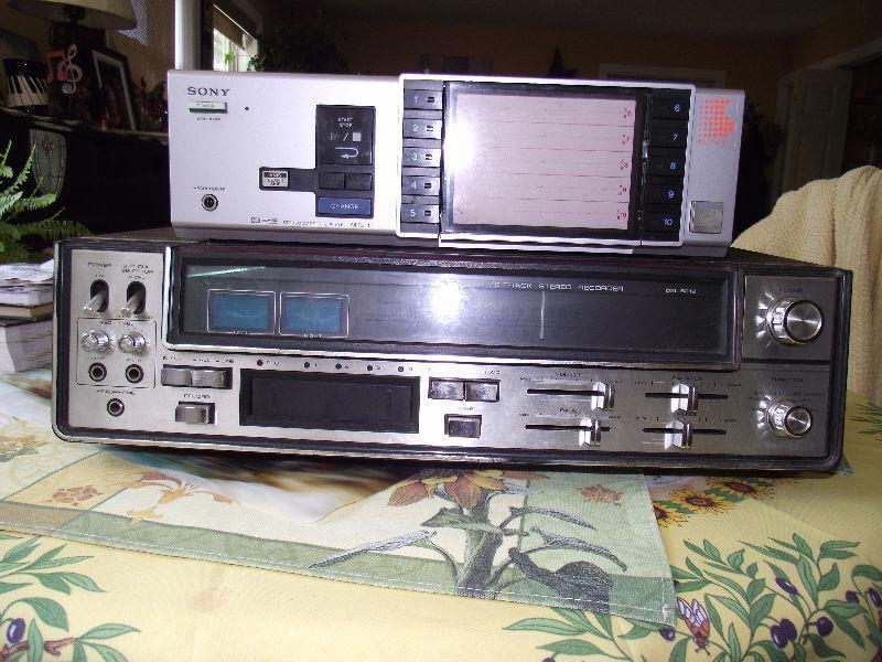 Sony Cassette Changer, Sanyo Stereo 8 Track Changer 4Channel
