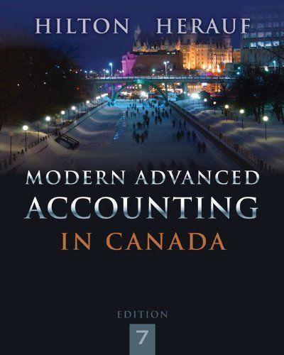 Modern Advanced Accounting in Canada 7th Edition