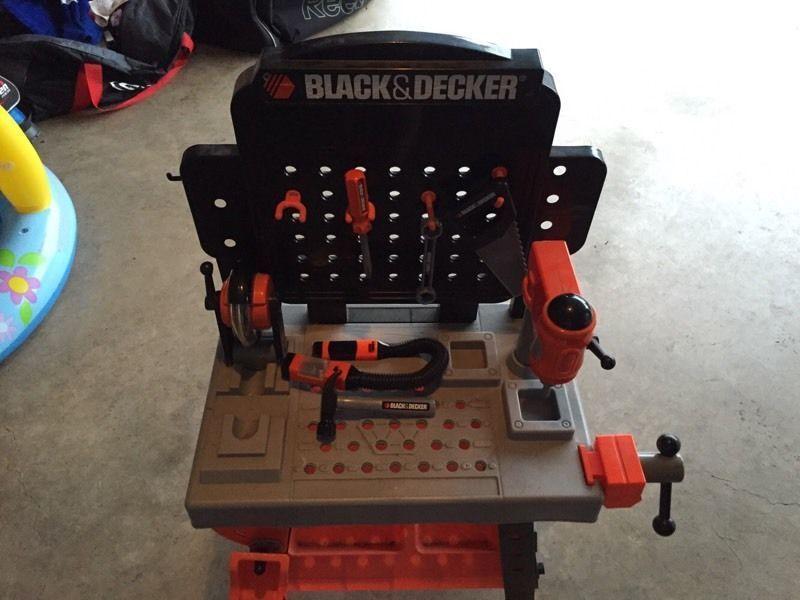 Kids Black and Decker Tool Bench