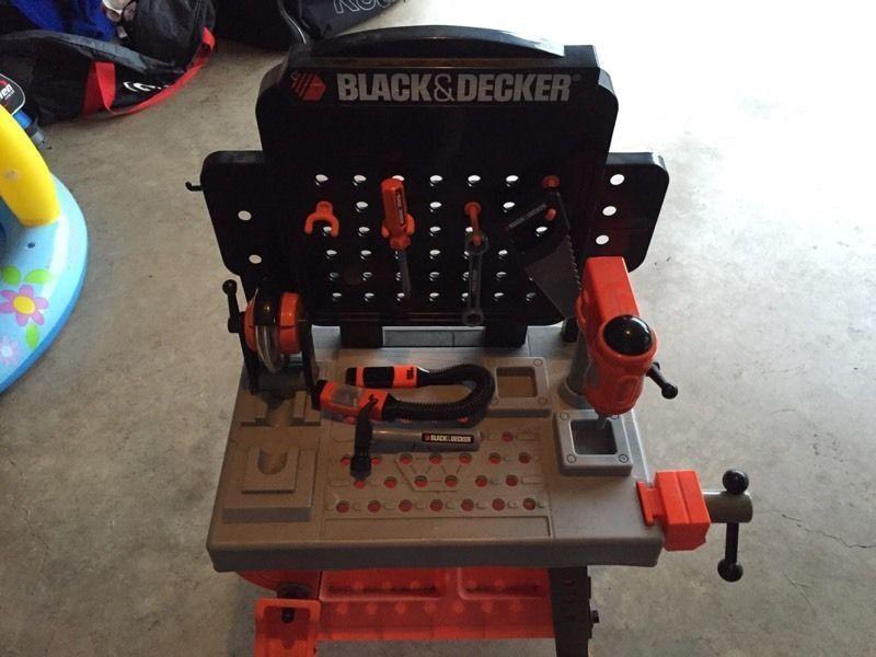 Kids Black and Decker Tool Bench