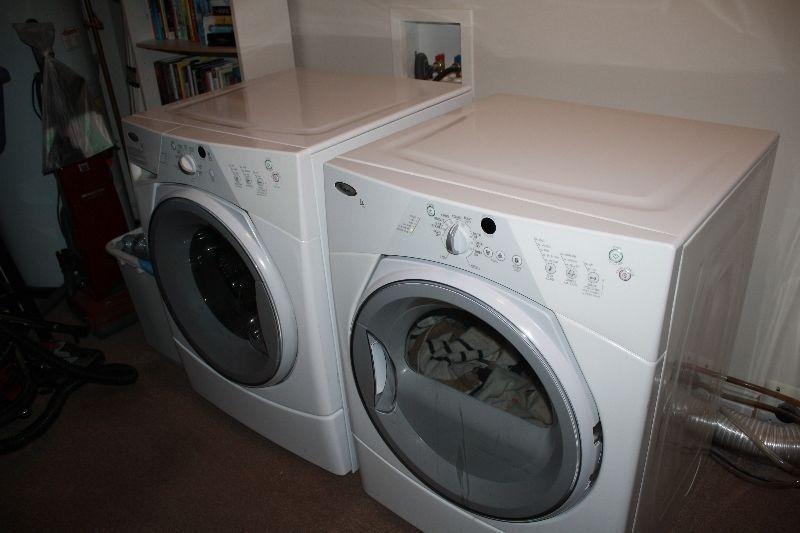 Whirlpool front loader washer and dryer for sale