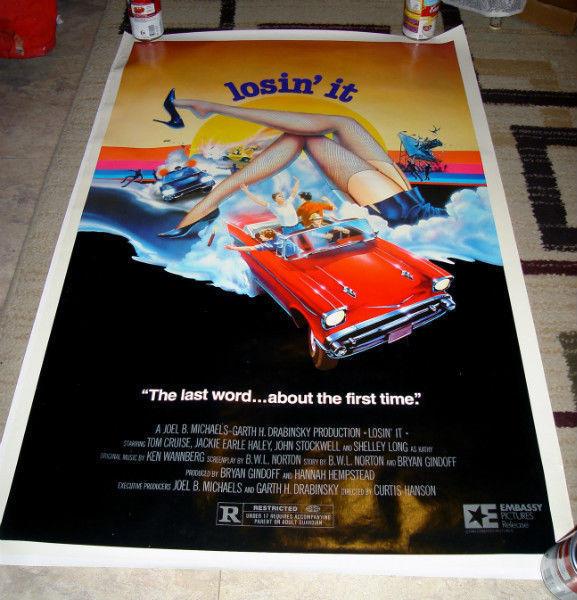 1983 LOSIN' IT TOM CRUISE SHELLEY LONG 1956 CHEVY POSTER NM