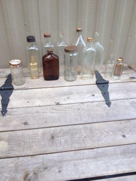 Variety of old bottles for sale