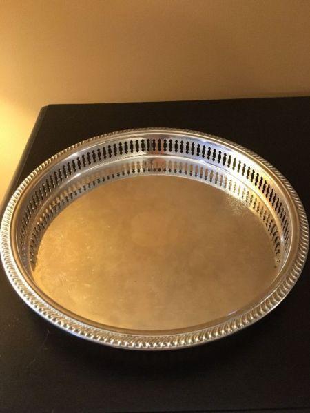 Beautiful Cut Glass Serving Tray