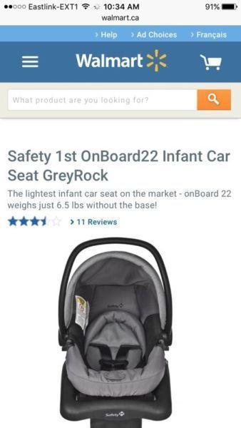 Safety 1st light car seat !