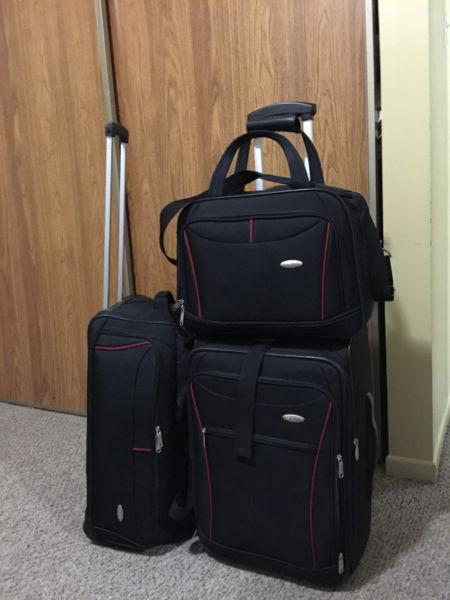 Samsonite luggage set (two Flight carry-on bags and laptop bag)