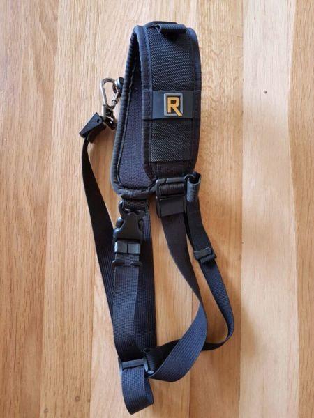 Black rapid camera strap