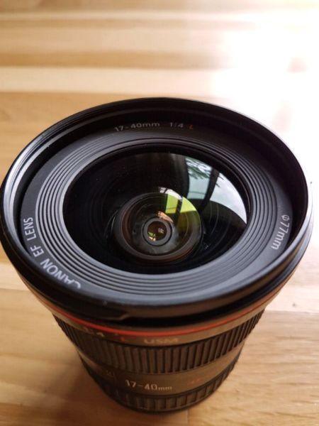 Canon 17-40mm f/4 L Series lens