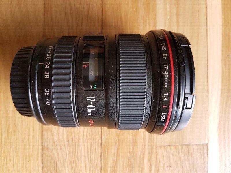 Canon 17-40mm f/4 L Series lens