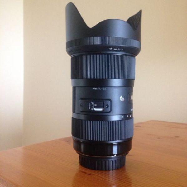 Sigma 18-35mm F1.8 DC AF Canon mount lens - Mint Condition