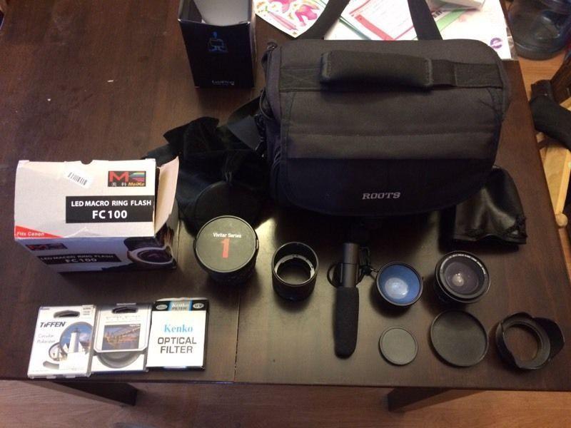 Nikon camera lens' and accessories