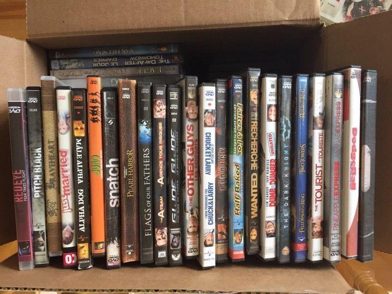 Assorted DVDs $1 each or all 90 for $60