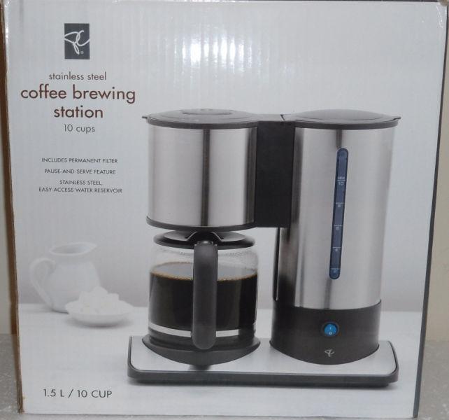 New PC stainless steel coffee brewing station