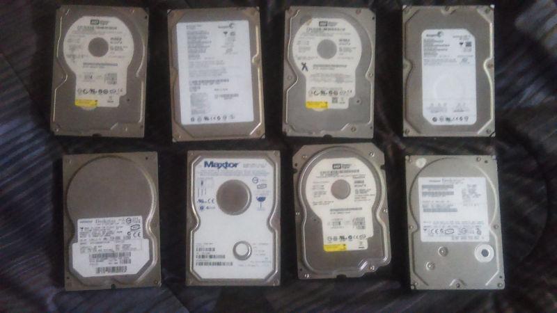 Various Desktop Computer Hard Drives