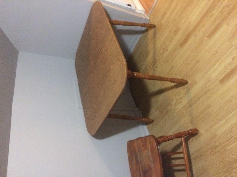 table and single chair