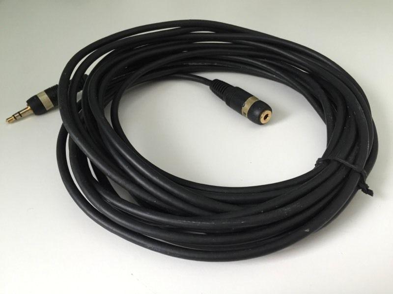 Stereo Microphone Headphone Jack Extension Cable