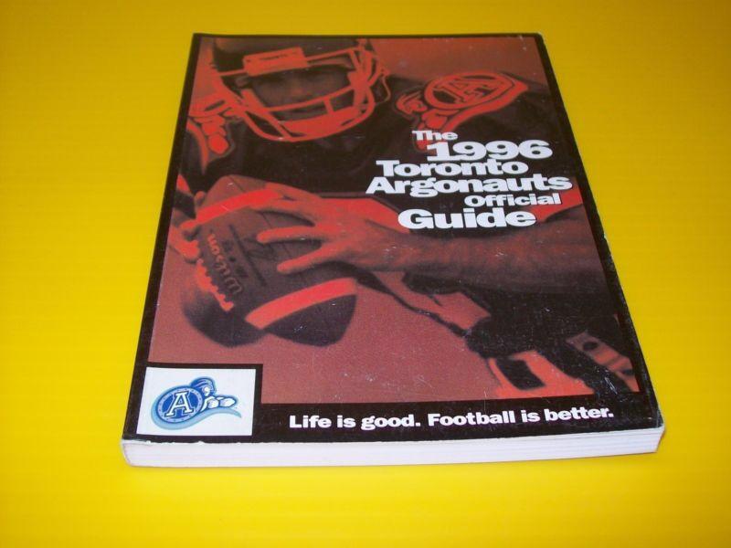 1996 Toronto Argpnauts official guide
