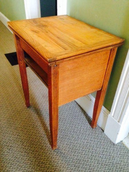 Antique Repurposed Sewing Cabinet Stand, 23.5