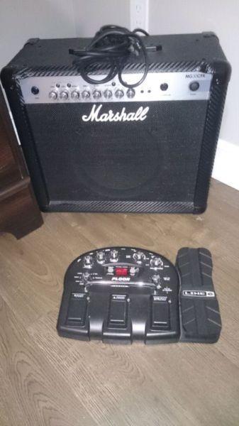 Guitar, Amp and Effects Pedal