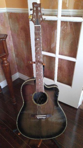 MD (Music Drive) 6-String Electric Acoustic + Washburn Case