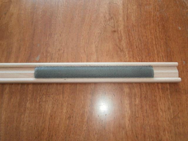 Wood Strips Made To Hold Gripper Strips for Rug Hooking