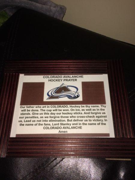 Colorado Avalanche Hockey Prayer