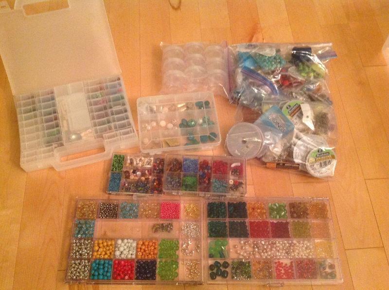 Tons of beads and jewelry making supplies
