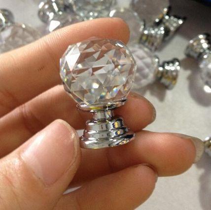 Crystal diamond Knobs qty 10