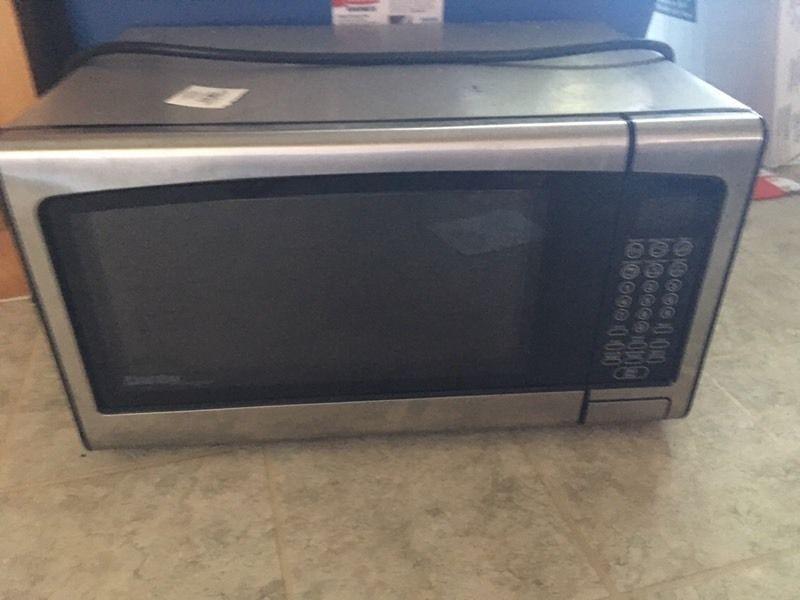 Large Stainless steel microwave