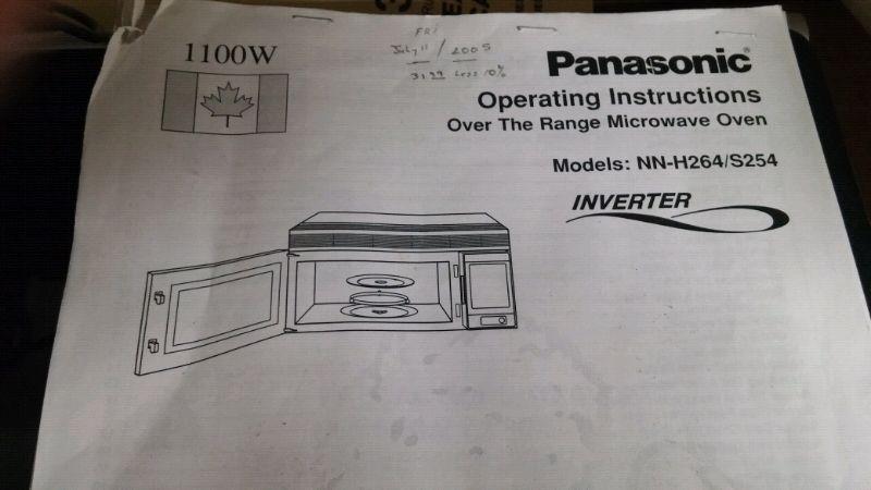Panasonic Rangehood Microwave