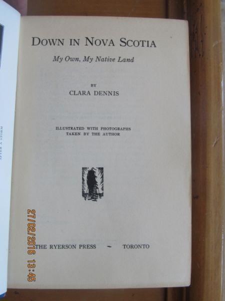 DOWN IN  by Clara Dennis