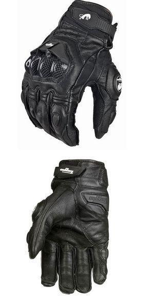 Motorcycle leather racing gloves