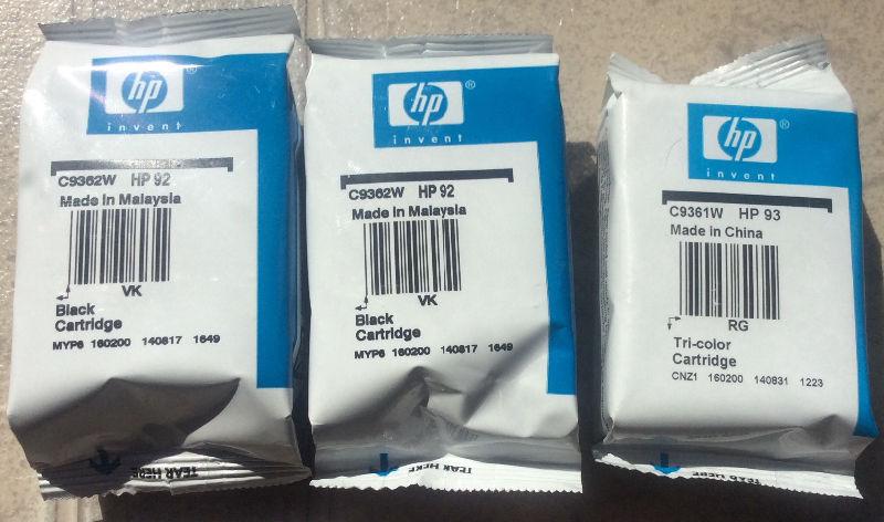 Ink cartridges HP 92/93