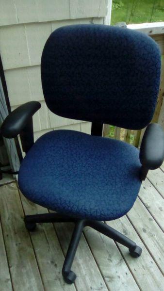Navy blue office chair