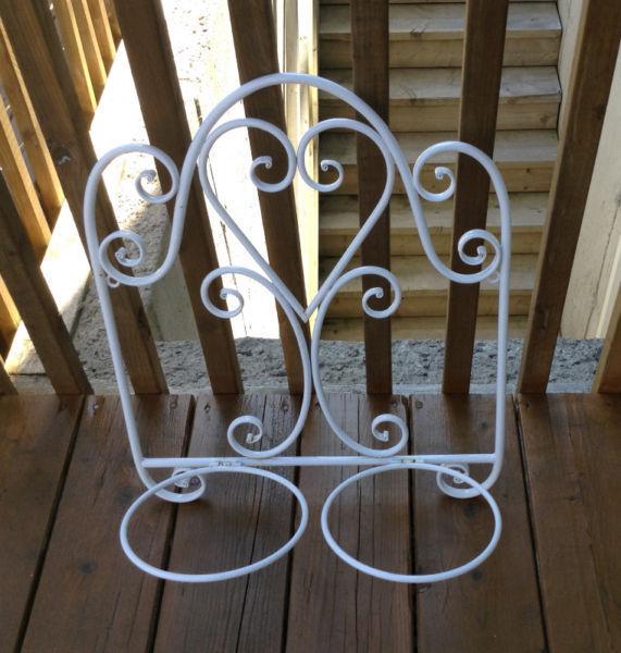 2. Double Wrought Iron Flower Pot Holders