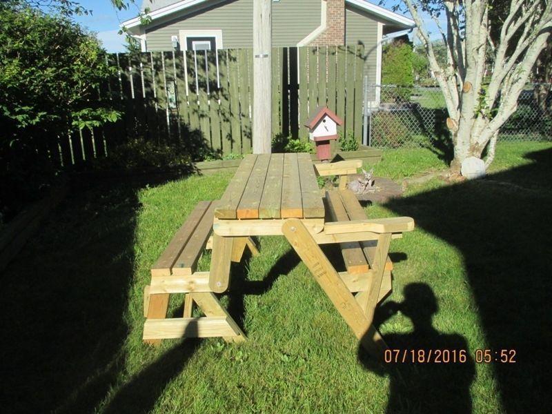 TABLE AND BENCH COMBO