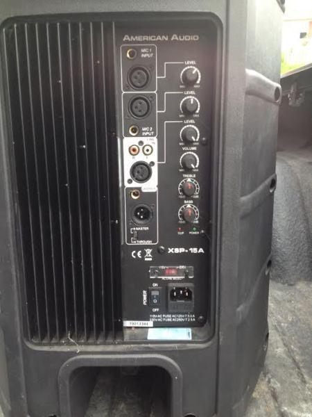 Garage sale on professional audio system and lighting