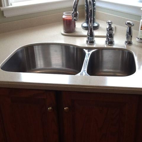 Kindred Stainless undermount deep sink and half + delta faucet
