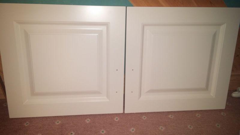 White cupboard doors available from kitchen renovation
