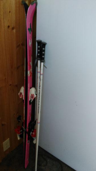 Girl's Skis, Boots, Bindings, and Poles For Sale