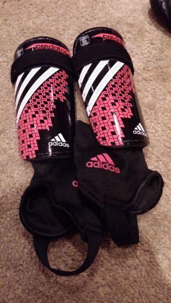 Size Medium Girls Adidas Shin Pads