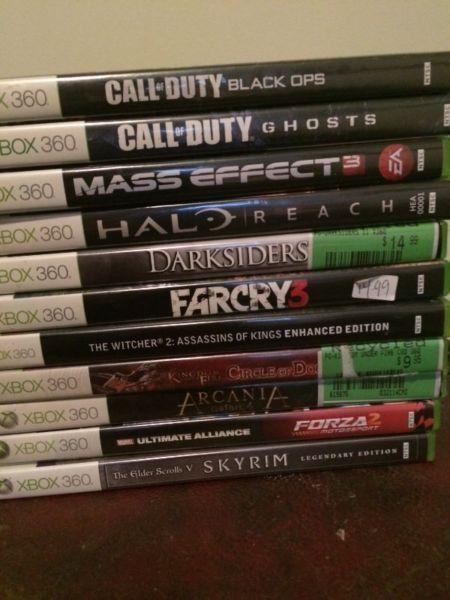250gig Xbox 360 with controllers and games