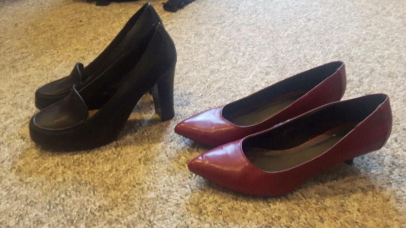 2 pairs Women's Size 9 shoes